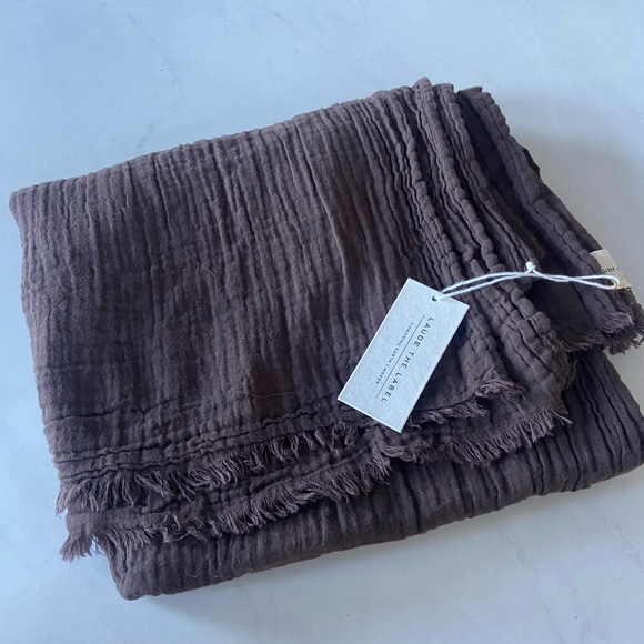 Laude the Label Brown Bubble Gauze Scarf NWT - Picture 3 of 5